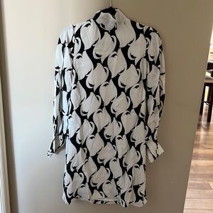 Reiss Azzura Swirl Printed Shift Dress